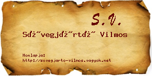 Sövegjártó Vilmos névjegykártya